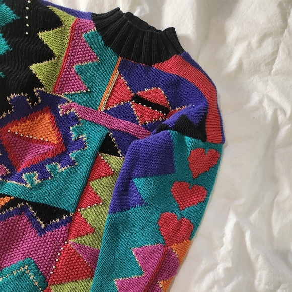 Vintage Marisa Chrislina Collection Hand Knit Sweater - Picture 11 of 15